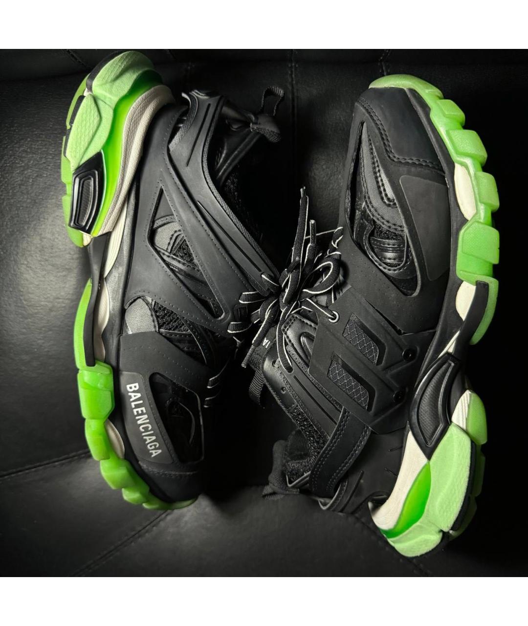 BALENCIAGA Черные текстильные кроссовки, фото 4