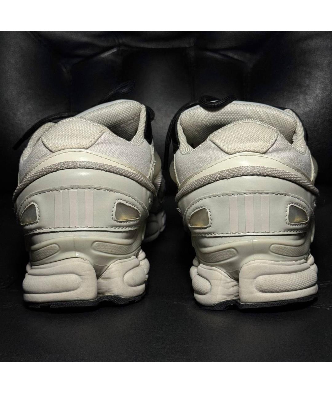 ADIDAS X RAF SIMONS Белые текстильные низкие кроссовки / кеды, фото 2