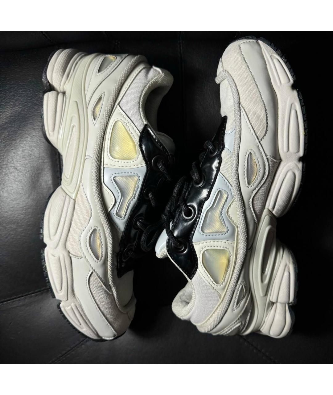 ADIDAS X RAF SIMONS Белые текстильные низкие кроссовки / кеды, фото 4