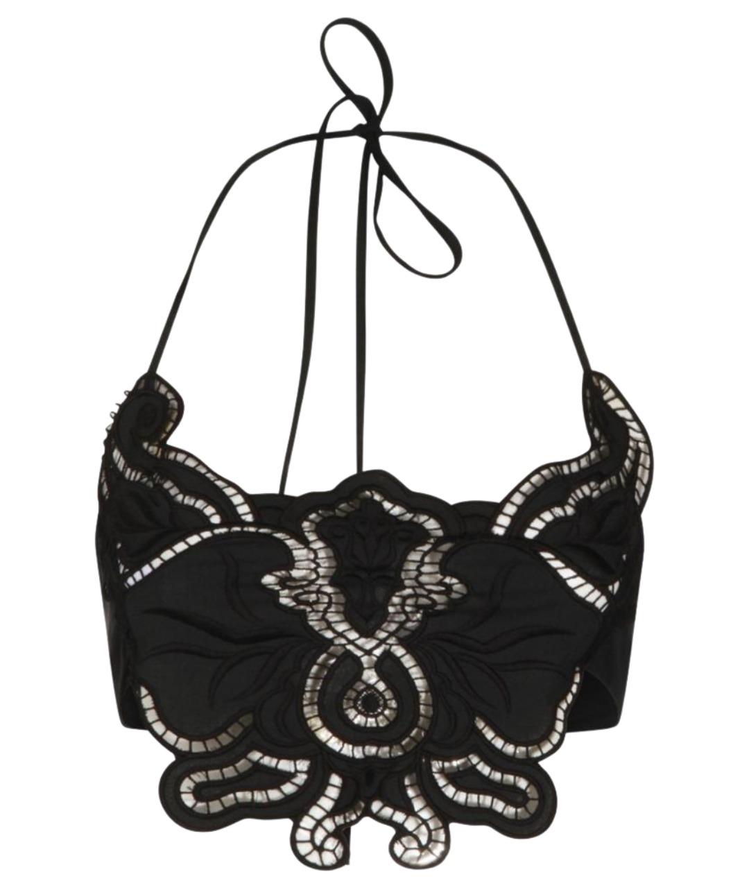 BLUMARINE Черная полиэстеровая майка, фото 1