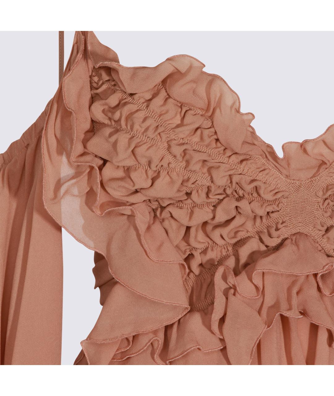 BLUMARINE Розовое вискозное коктейльное платье, фото 3