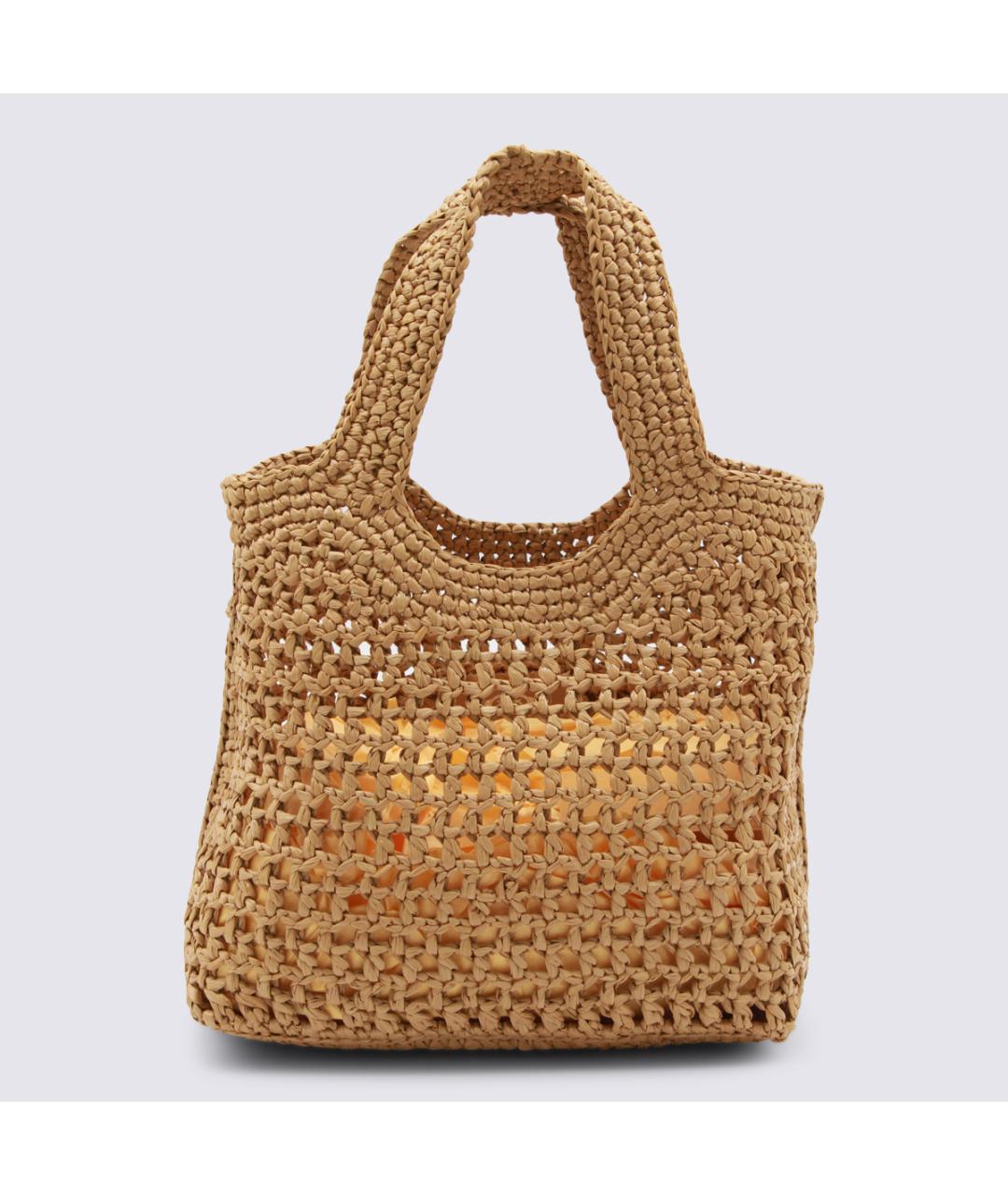 TOD'S Бежевая пелетеная сумка тоут, фото 3