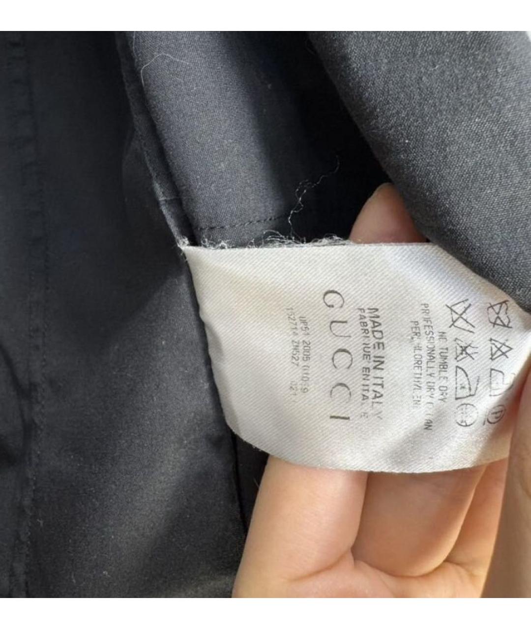 GUCCI Черная рубашка, фото 7