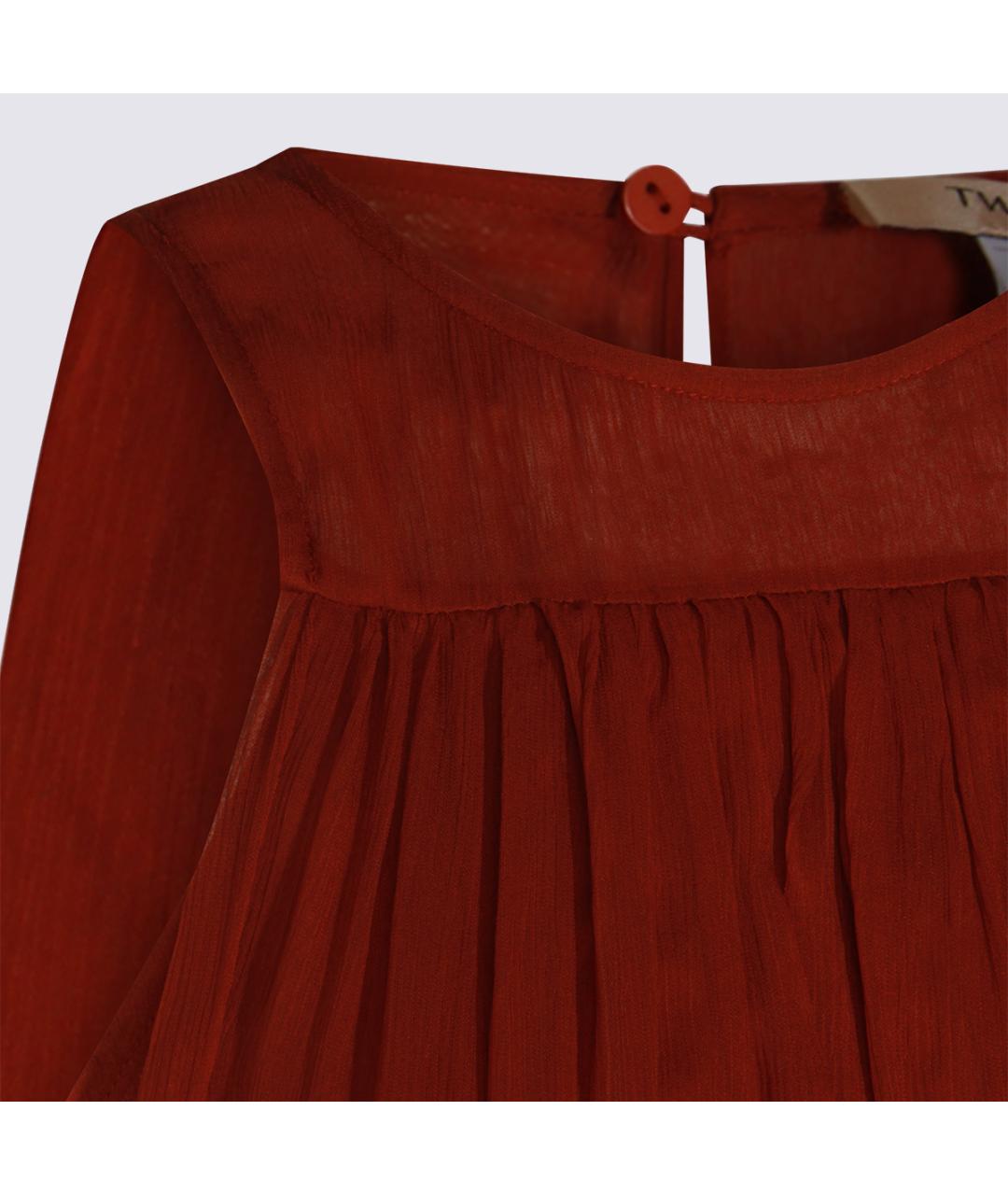 TWIN-SET Вискозное коктейльное платье, фото 4