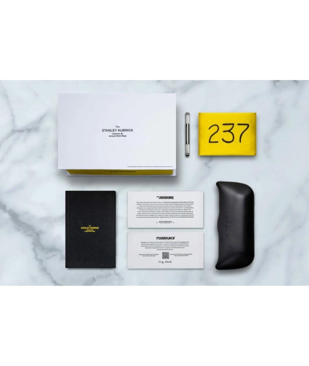 JACQUES MARIE MAGE Черные пластиковые солнцезащитные очки, фото 5