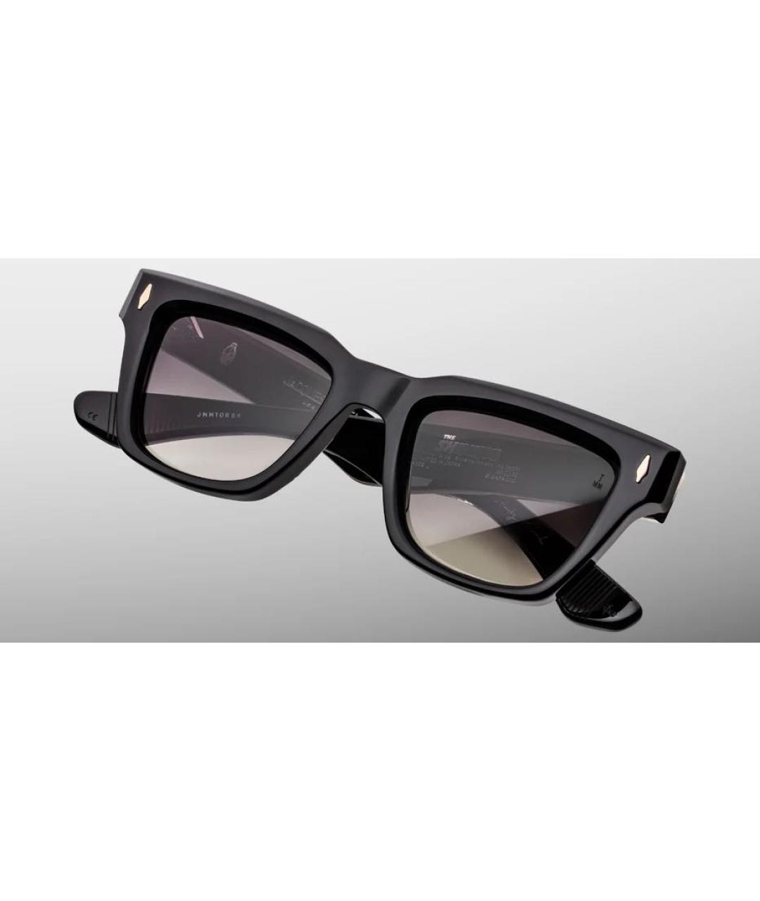 JACQUES MARIE MAGE Черные пластиковые солнцезащитные очки, фото 2