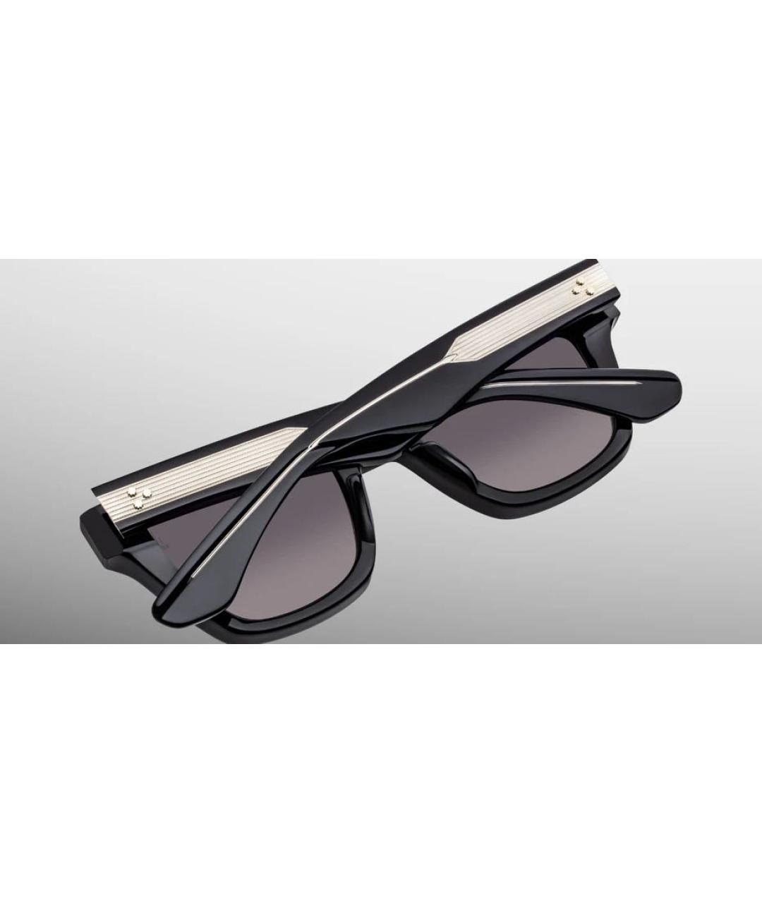 JACQUES MARIE MAGE Черные пластиковые солнцезащитные очки, фото 4