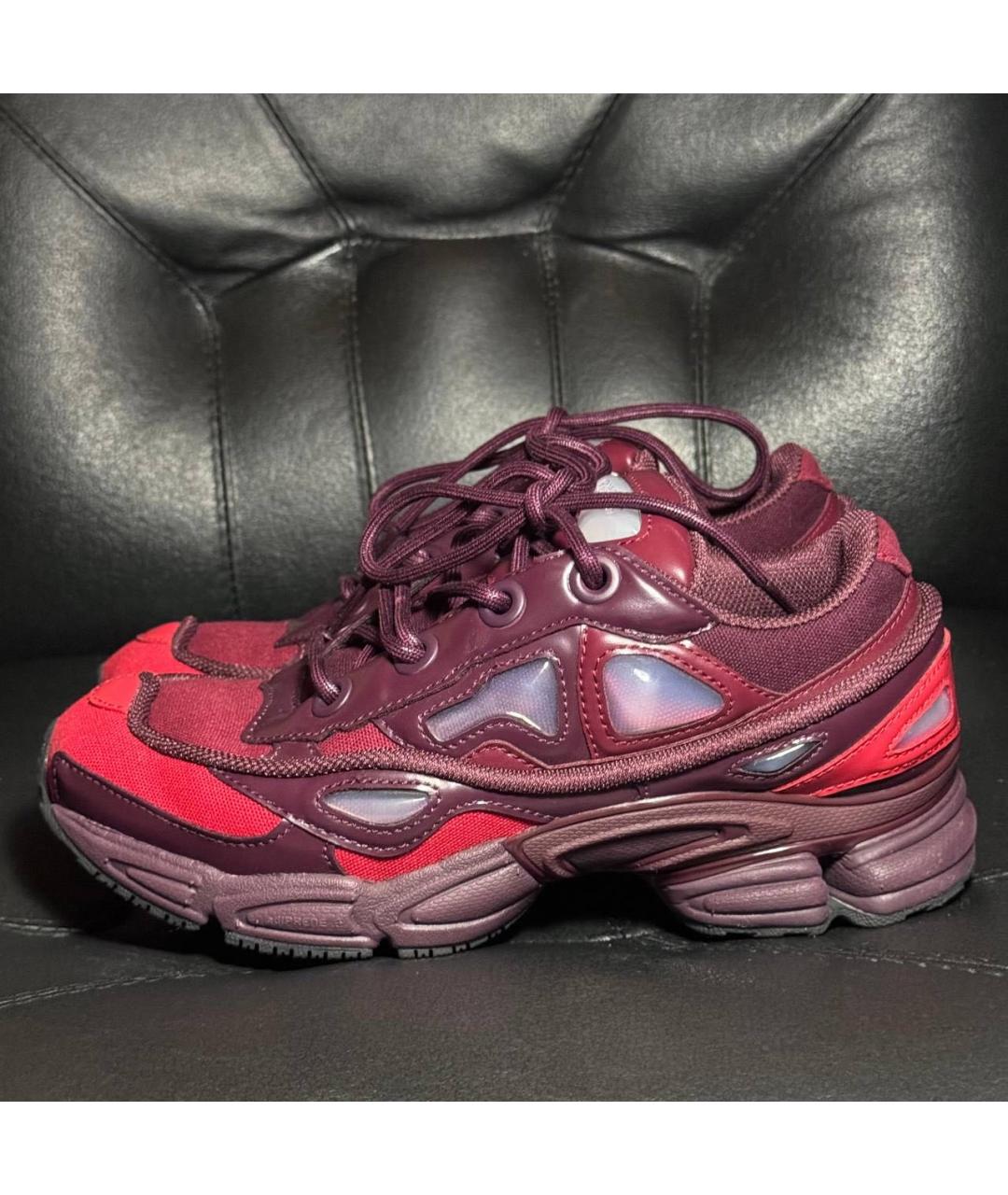 ADIDAS X RAF SIMONS Бордовые текстильные кроссовки, фото 3