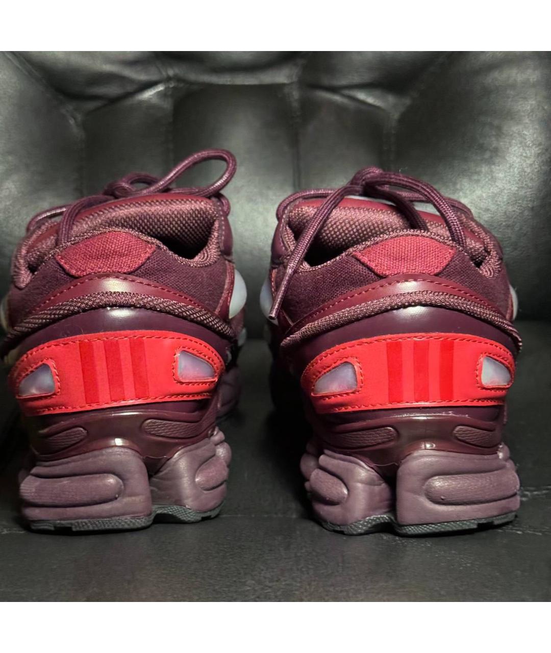 ADIDAS X RAF SIMONS Бордовые текстильные кроссовки, фото 2
