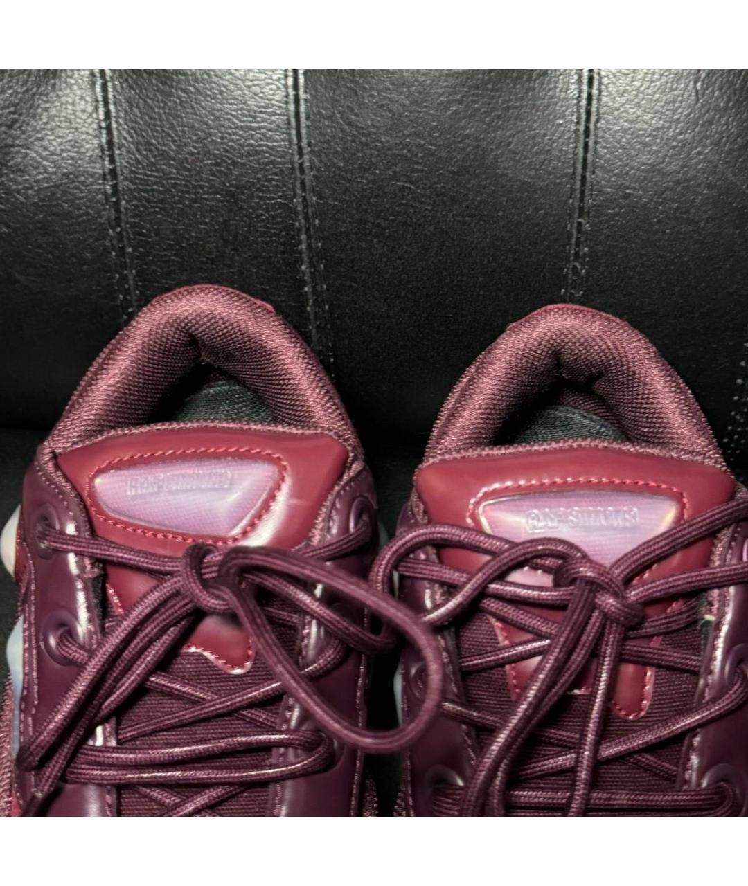 ADIDAS X RAF SIMONS Бордовые текстильные кроссовки, фото 8