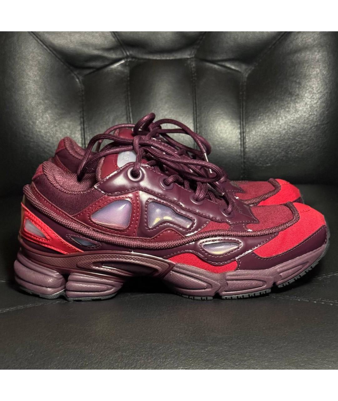 ADIDAS X RAF SIMONS Бордовые текстильные кроссовки, фото 9