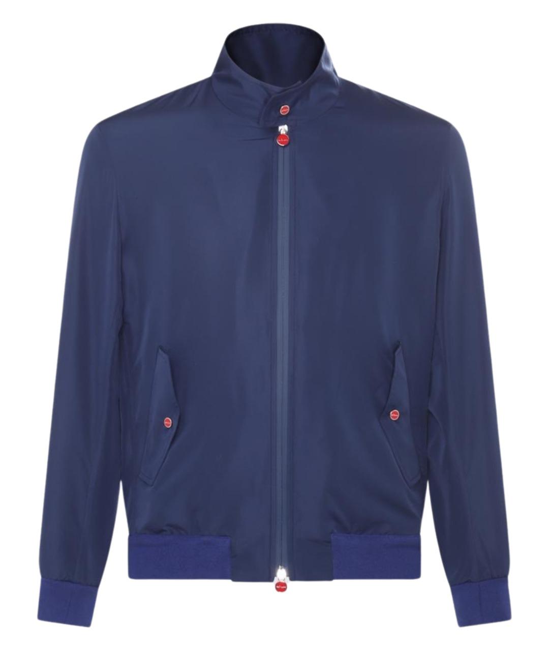 KITON Синяя полиэстеровая куртка, фото 1