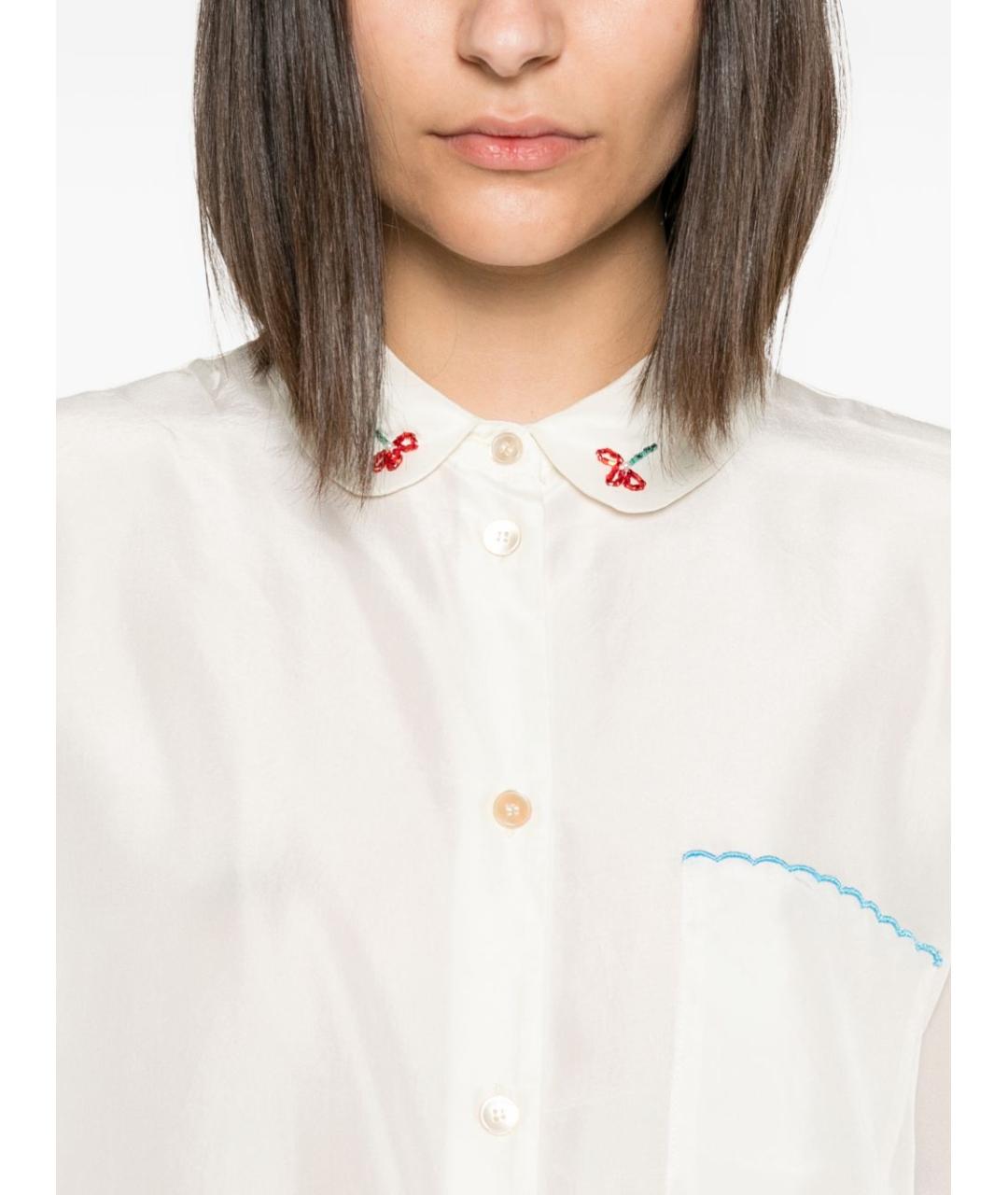 FORTE FORTE Белая шелковая рубашка, фото 5