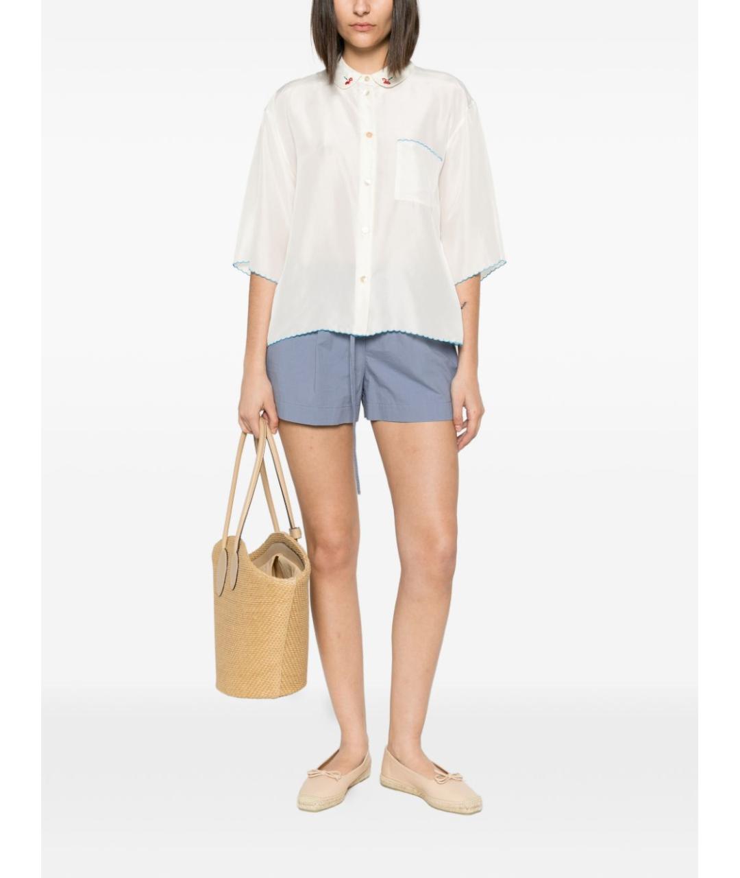 FORTE FORTE Белая шелковая рубашка, фото 3