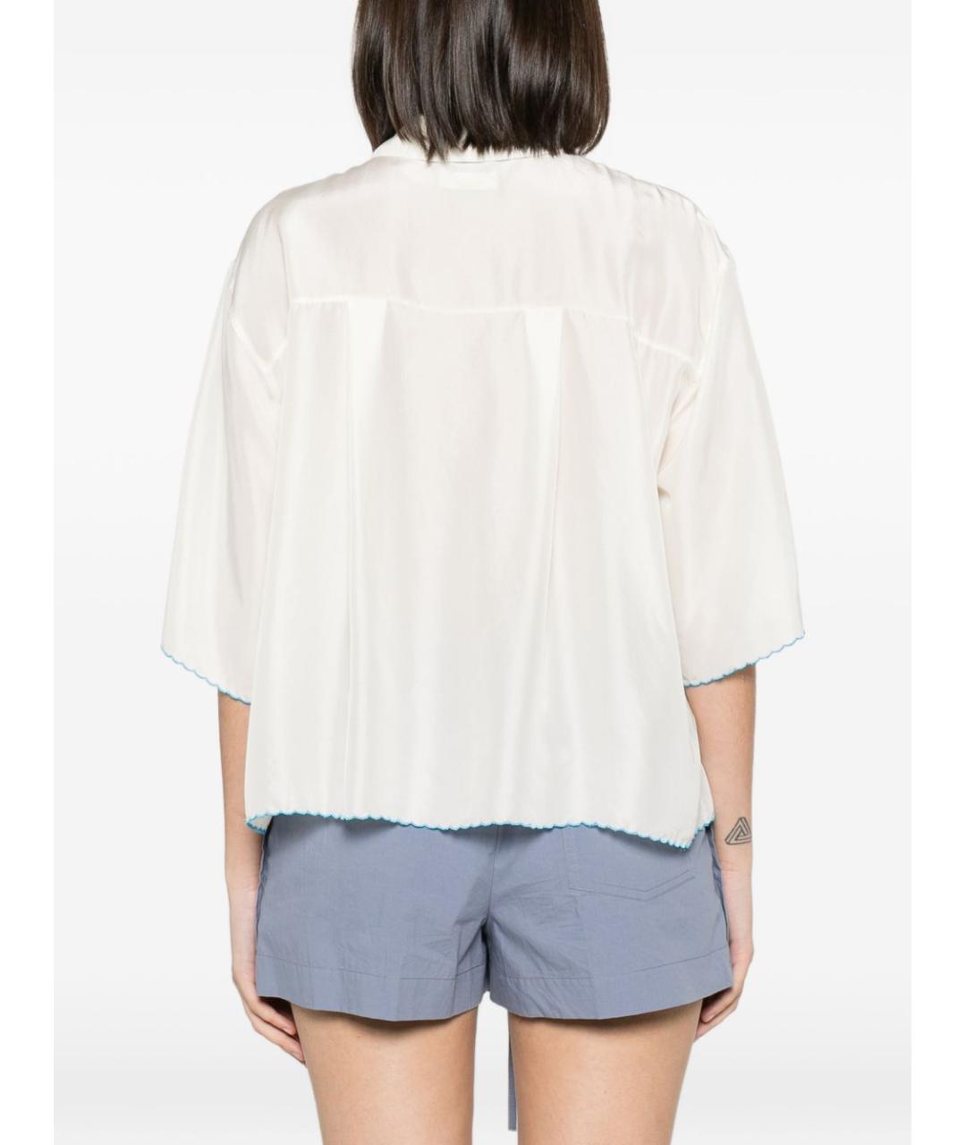 FORTE FORTE Белая шелковая рубашка, фото 2