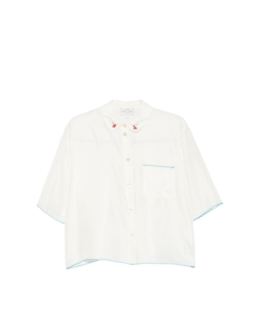FORTE FORTE Белая шелковая рубашка, фото 1