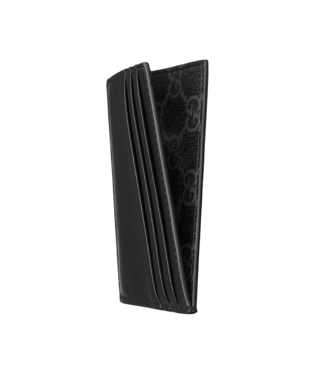 GUCCI Черный кожаный кардхолдер, фото 3