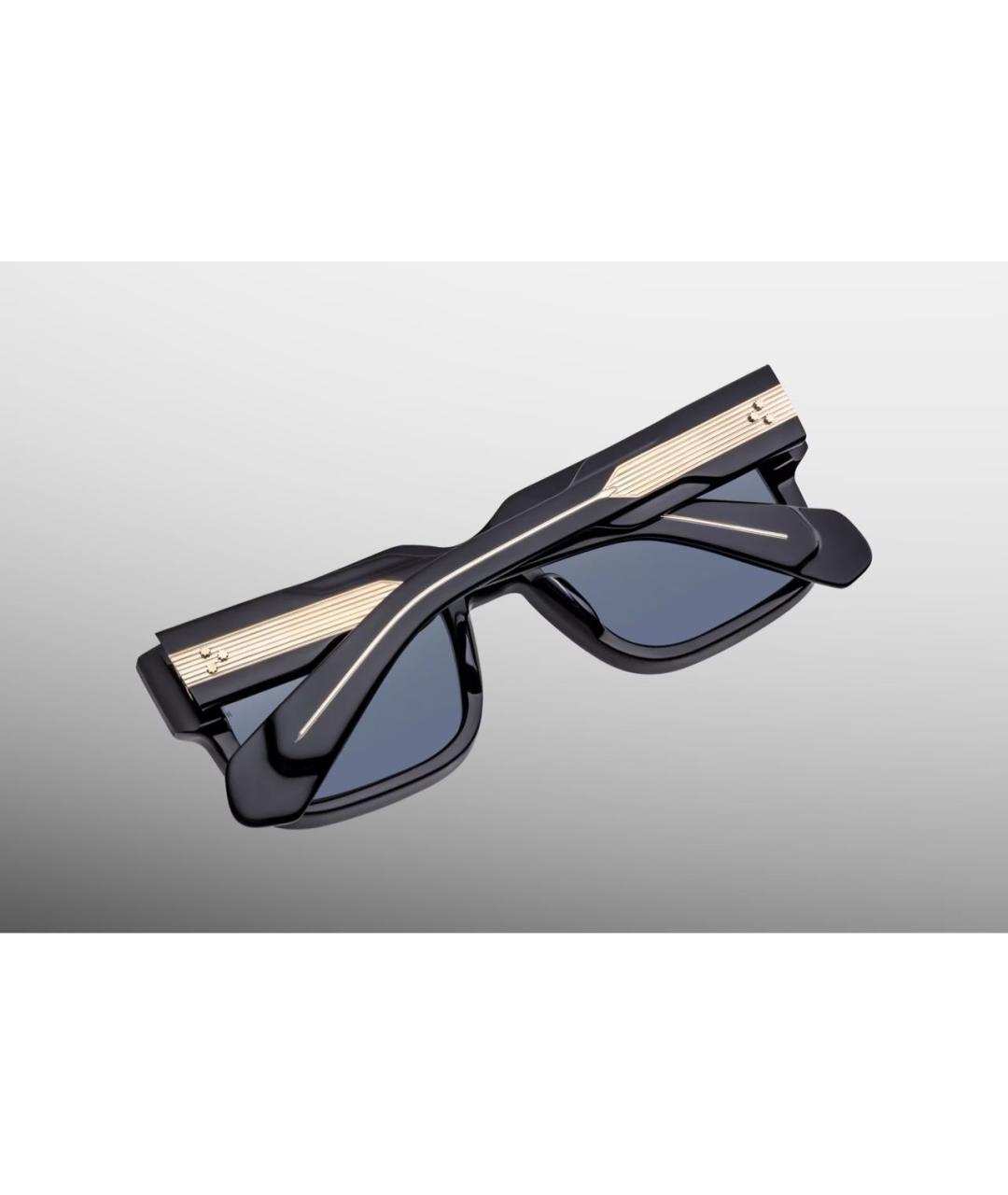 JACQUES MARIE MAGE Черные пластиковые солнцезащитные очки, фото 4