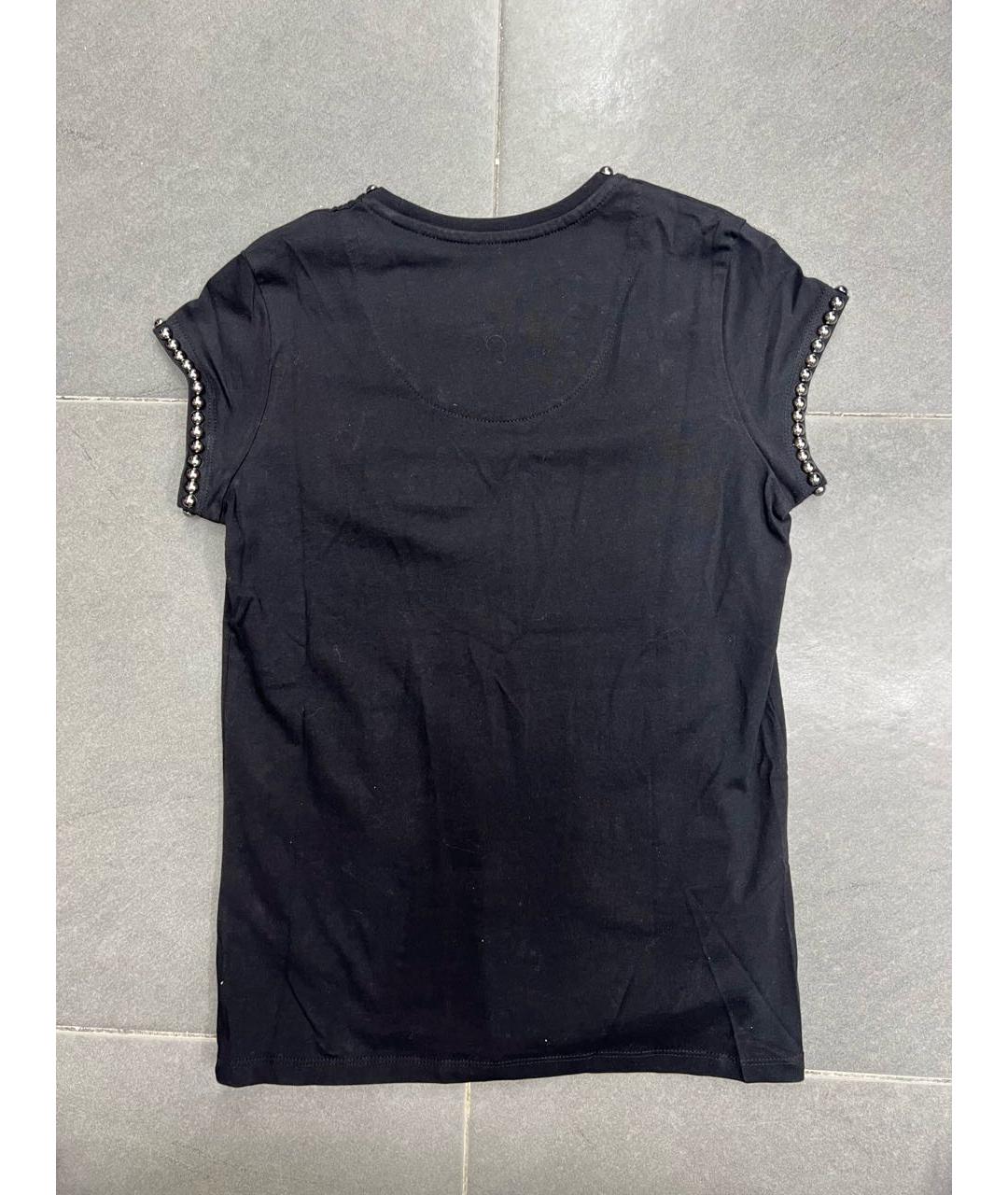 PHILIPP PLEIN Черная хлопковая футболка, фото 7