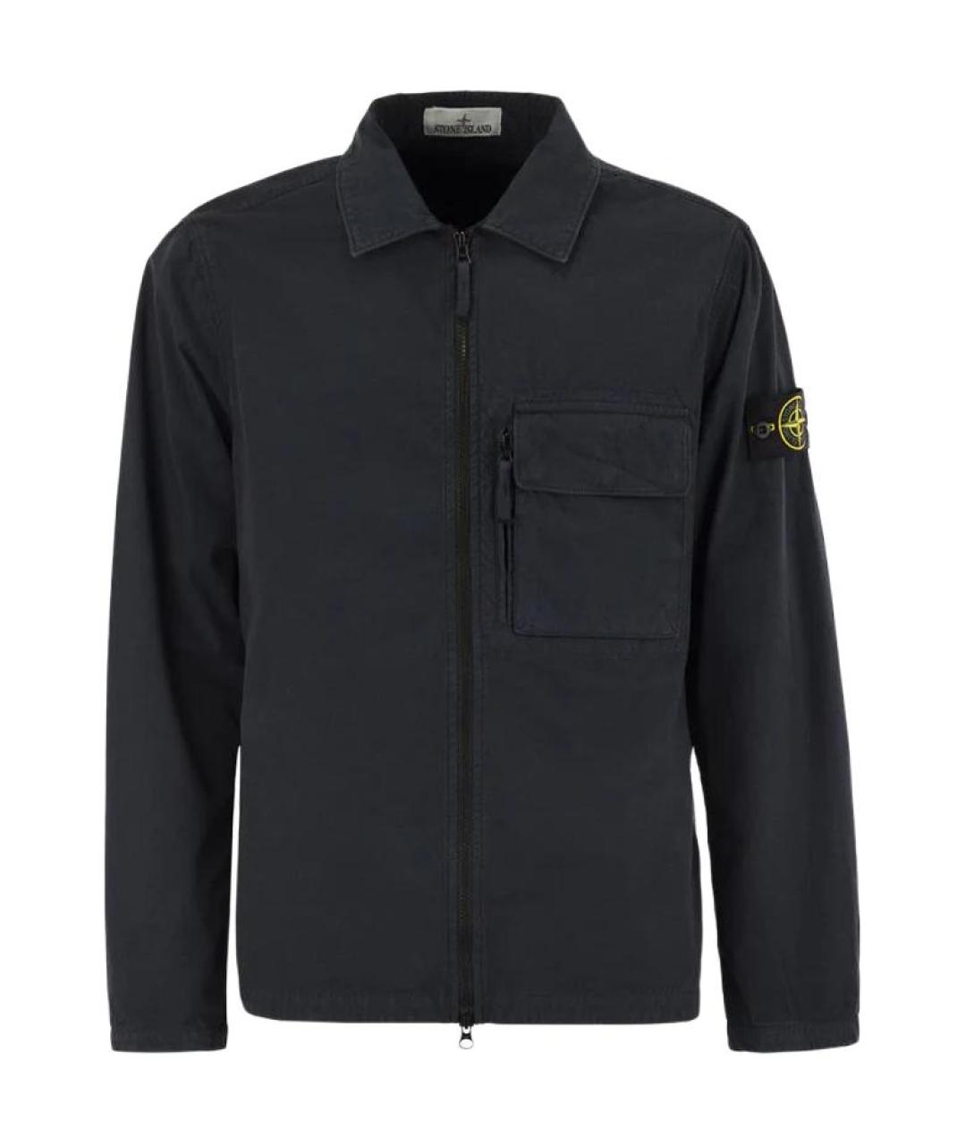 STONE ISLAND Темно-синяя куртка, фото 1