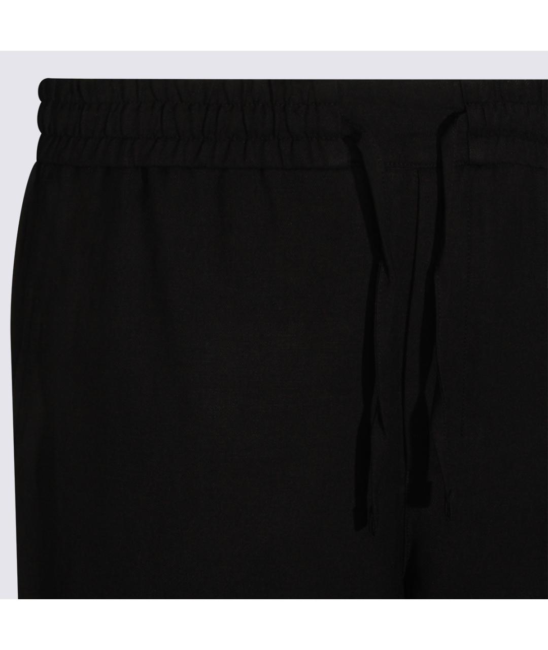 Ami Paris Черные вискозные повседневные брюки, фото 3