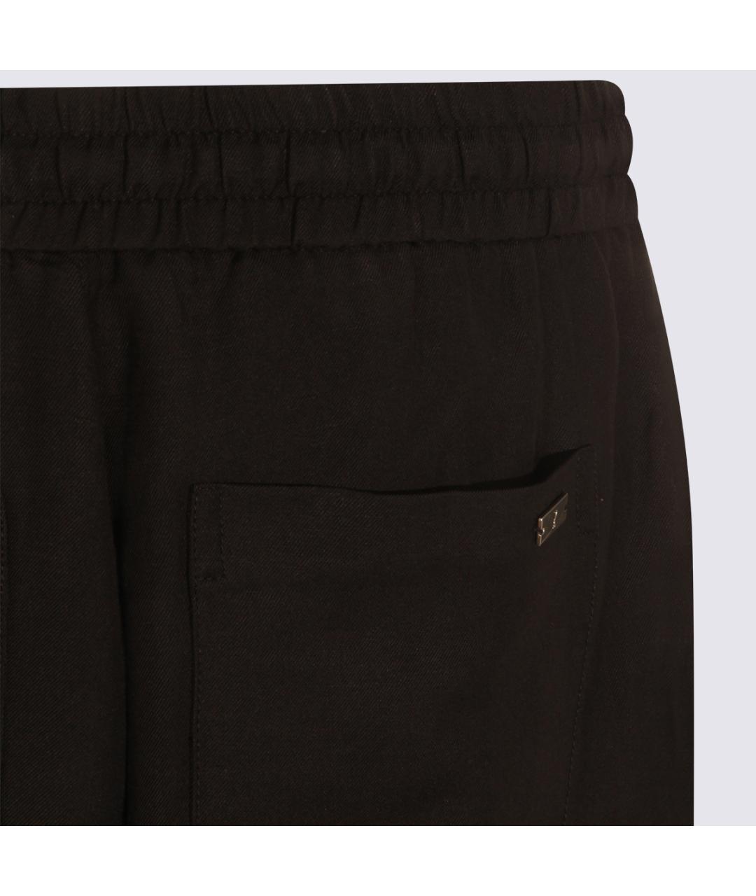 Ami Paris Черные вискозные повседневные брюки, фото 4