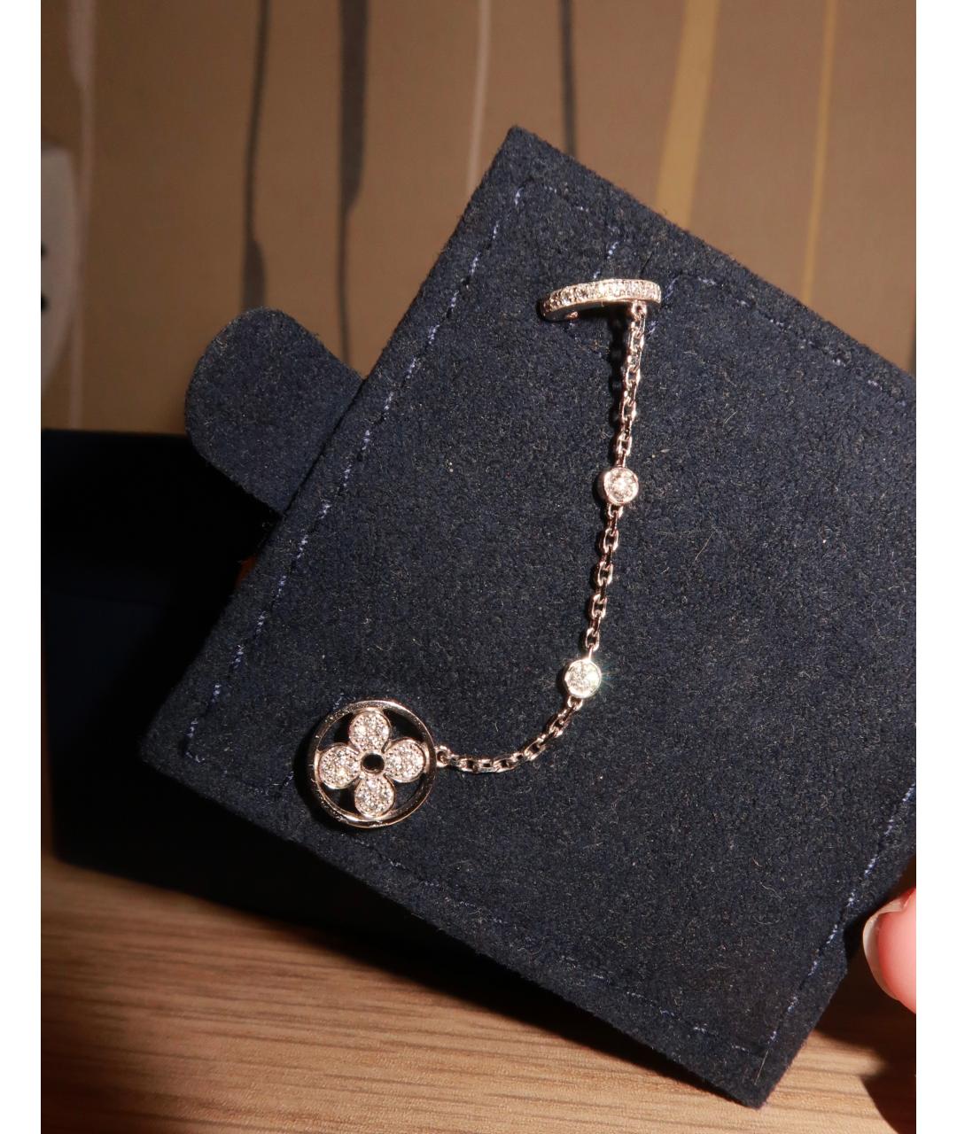 LOUIS VUITTON Белые серьги из белого золота, фото 3