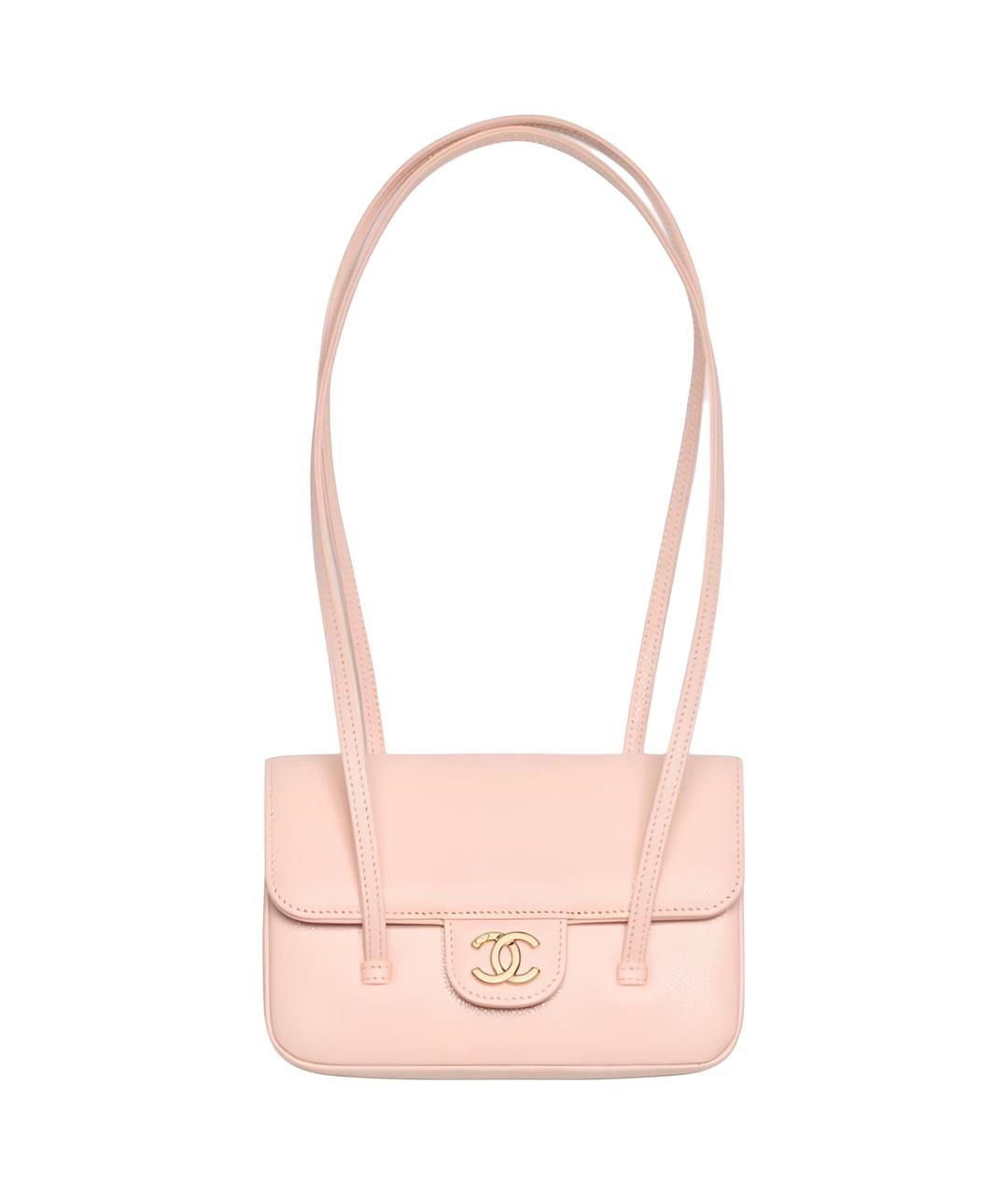 CHANEL Розовая кожаная сумка через плечо, фото 1