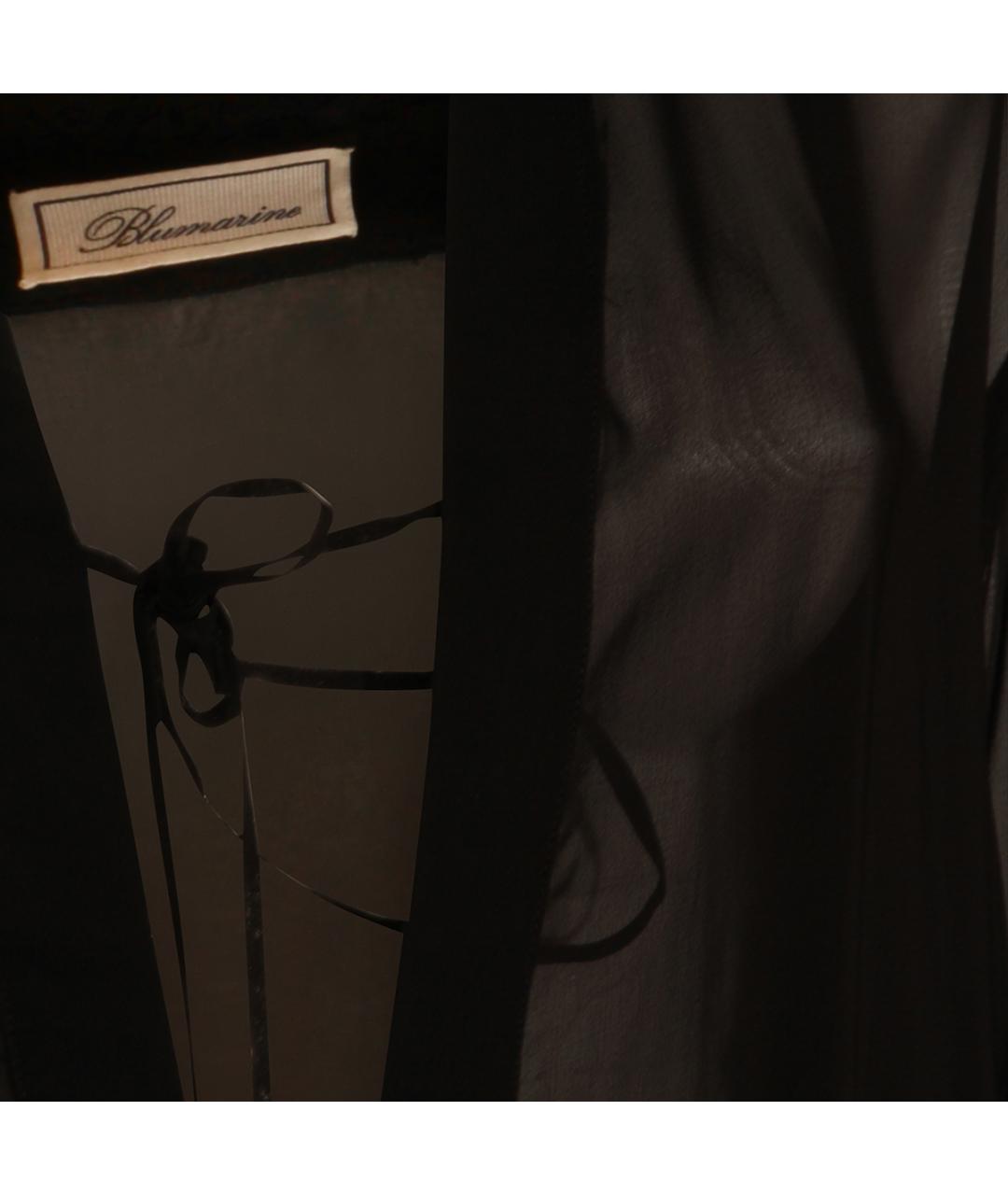 BLUMARINE Черная вискозная рубашка, фото 4