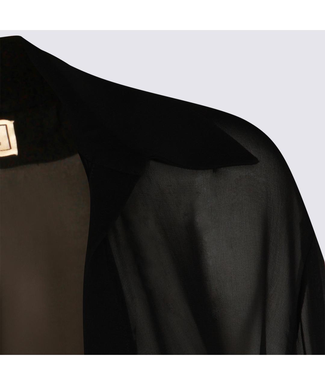 BLUMARINE Черная вискозная рубашка, фото 3