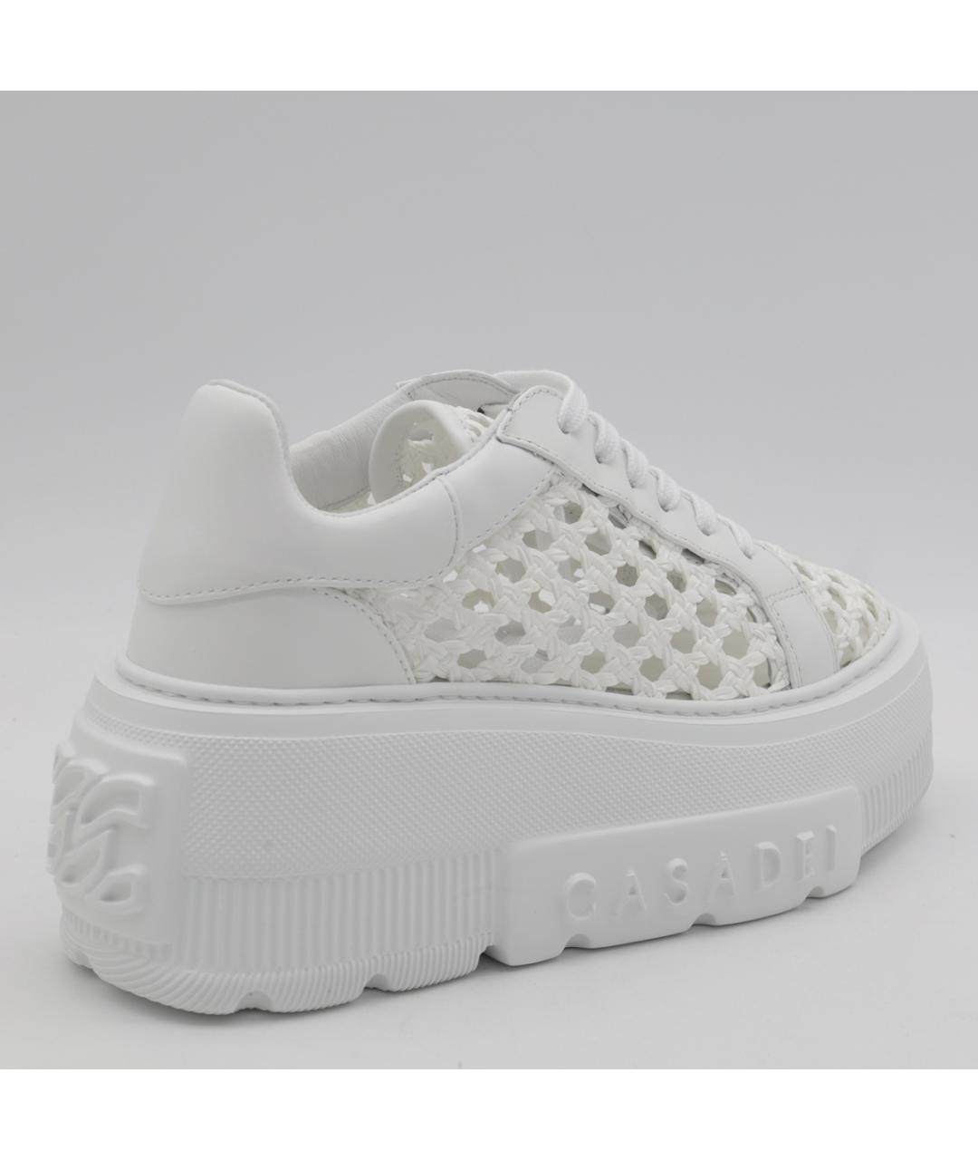 CASADEI Белые текстильные кроссовки, фото 2