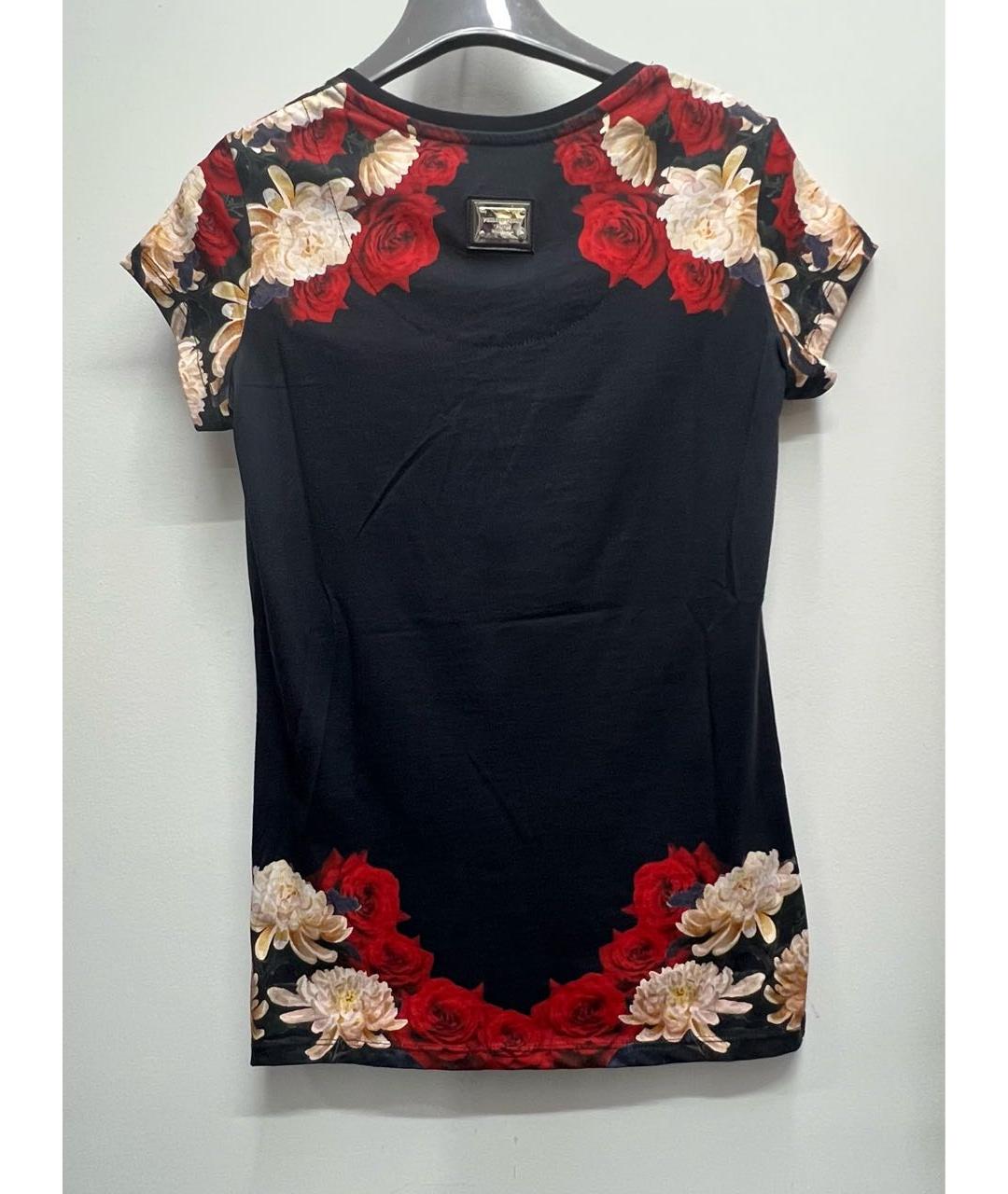 PHILIPP PLEIN Черная хлопковая футболка, фото 2