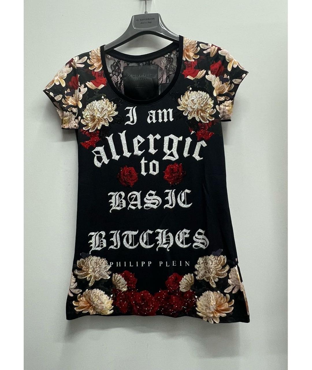 PHILIPP PLEIN Черная хлопковая футболка, фото 9