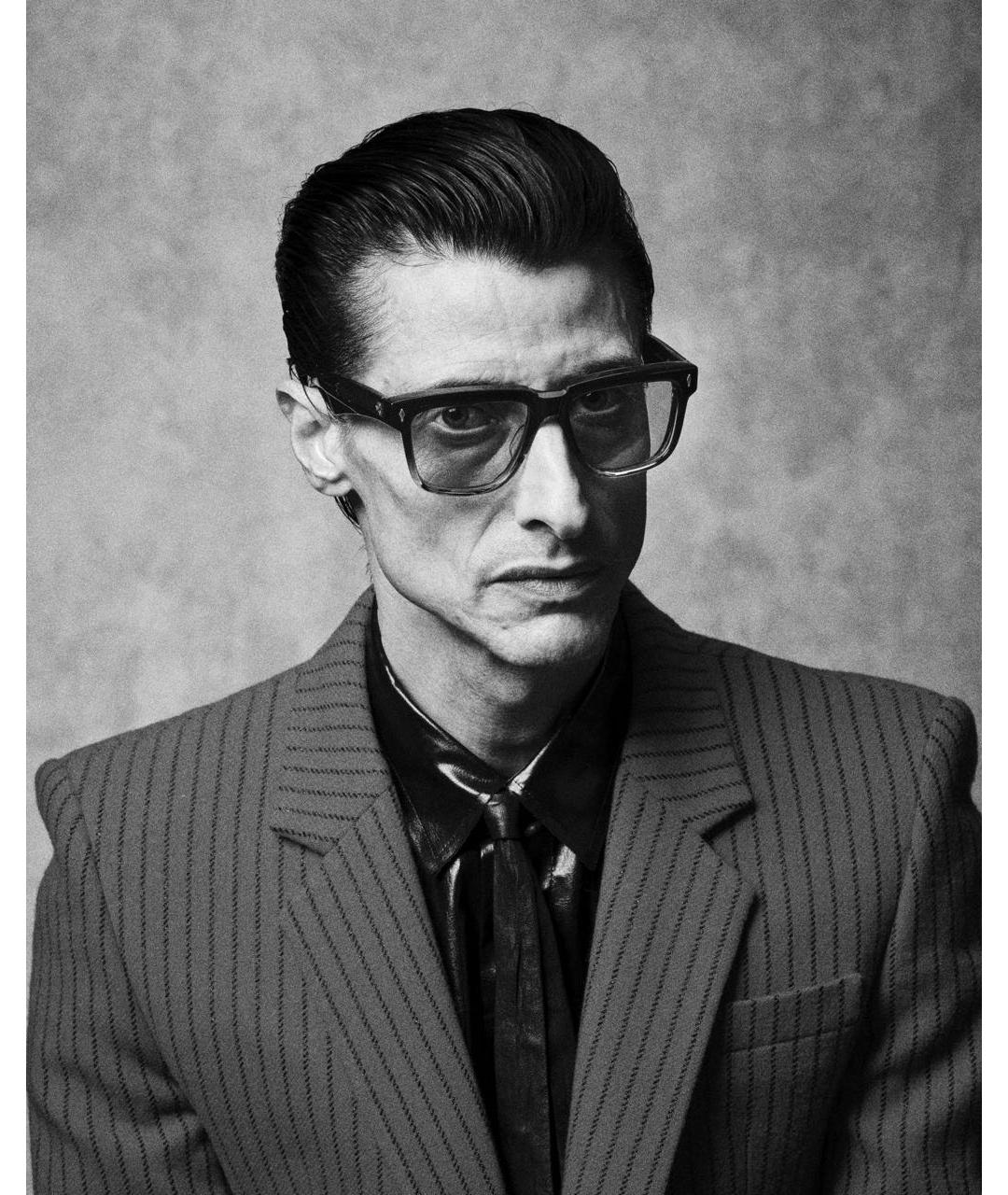 JACQUES MARIE MAGE Коричневые пластиковые солнцезащитные очки, фото 6