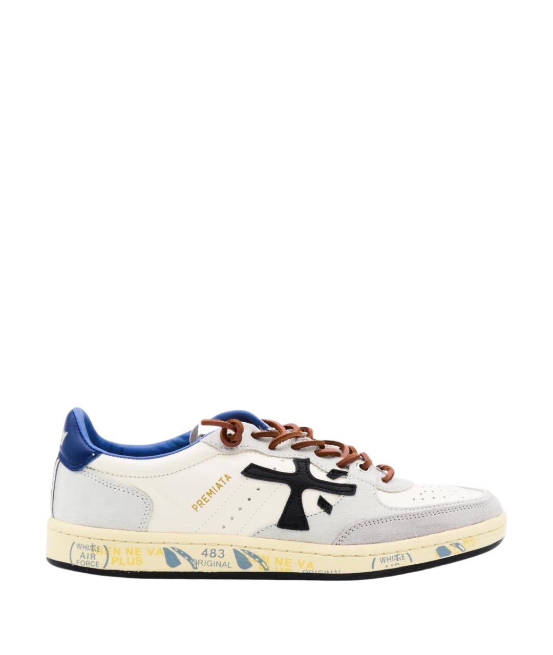 PREMIATA Белые низкие кроссовки / кеды, фото 1
