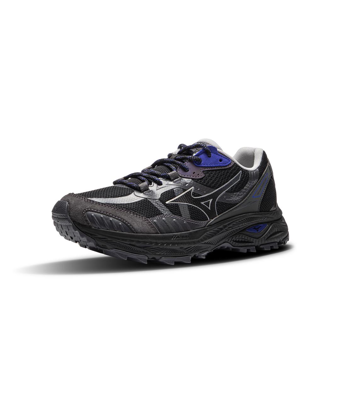 MIZUNO Черные кожаные кроссовки, фото 2