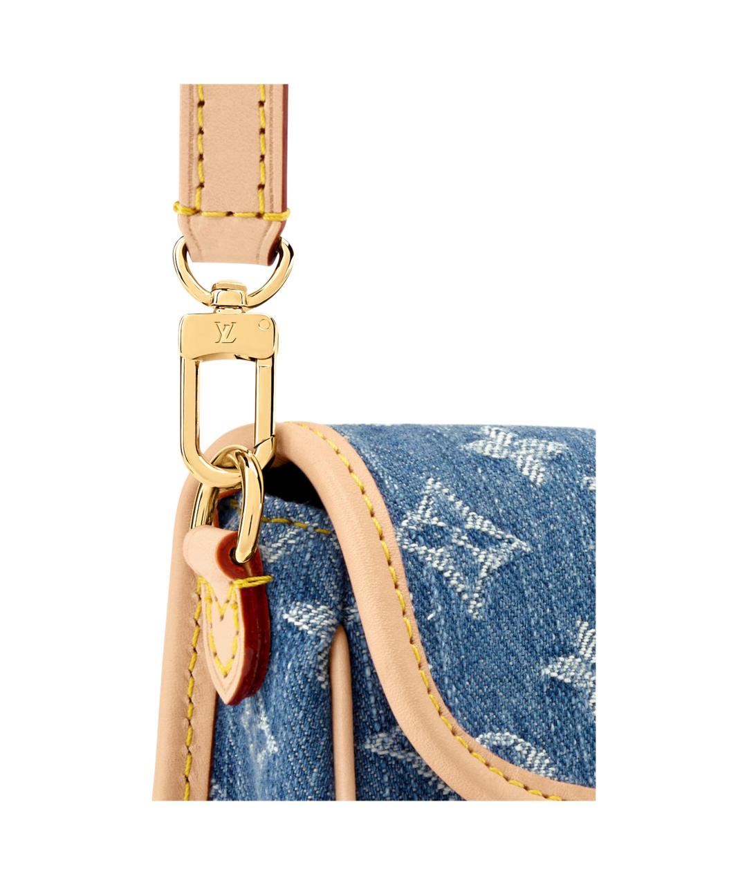 LOUIS VUITTON Синяя сумка через плечо, фото 5