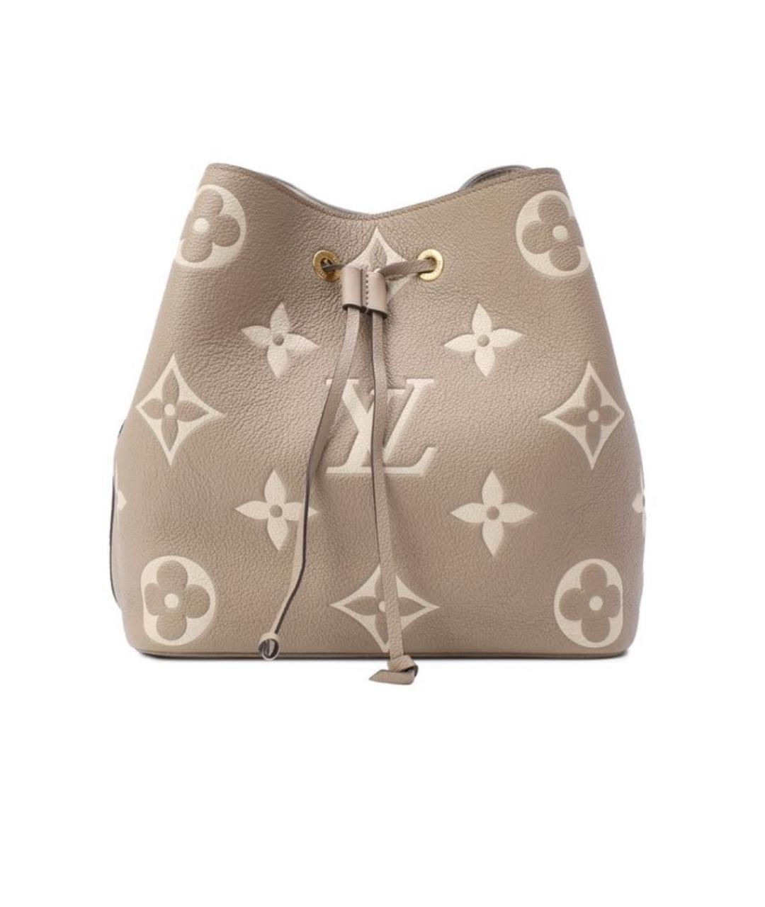 LOUIS VUITTON Бежевая кожаная сумка тоут, фото 1