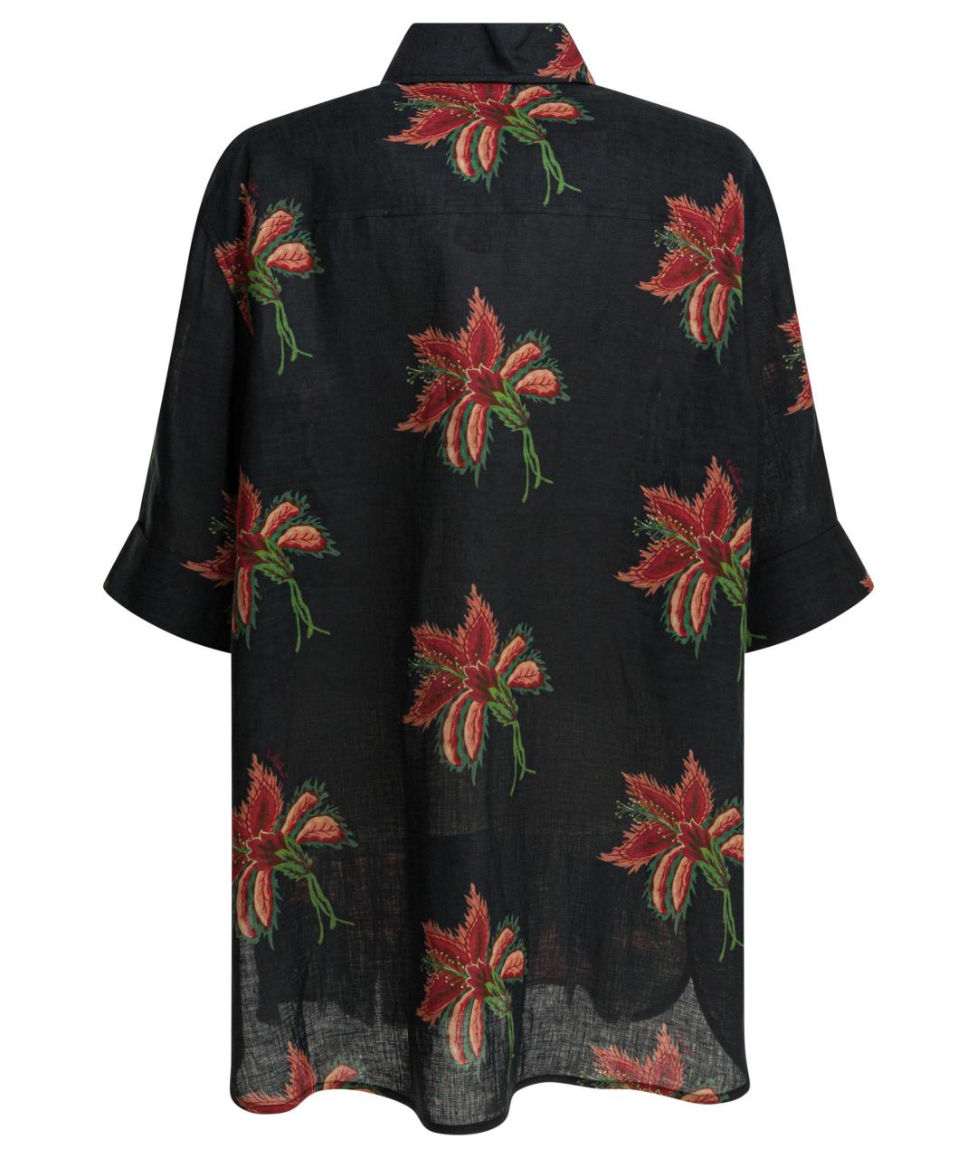 VALENTINO Черная льняная рубашка, фото 2