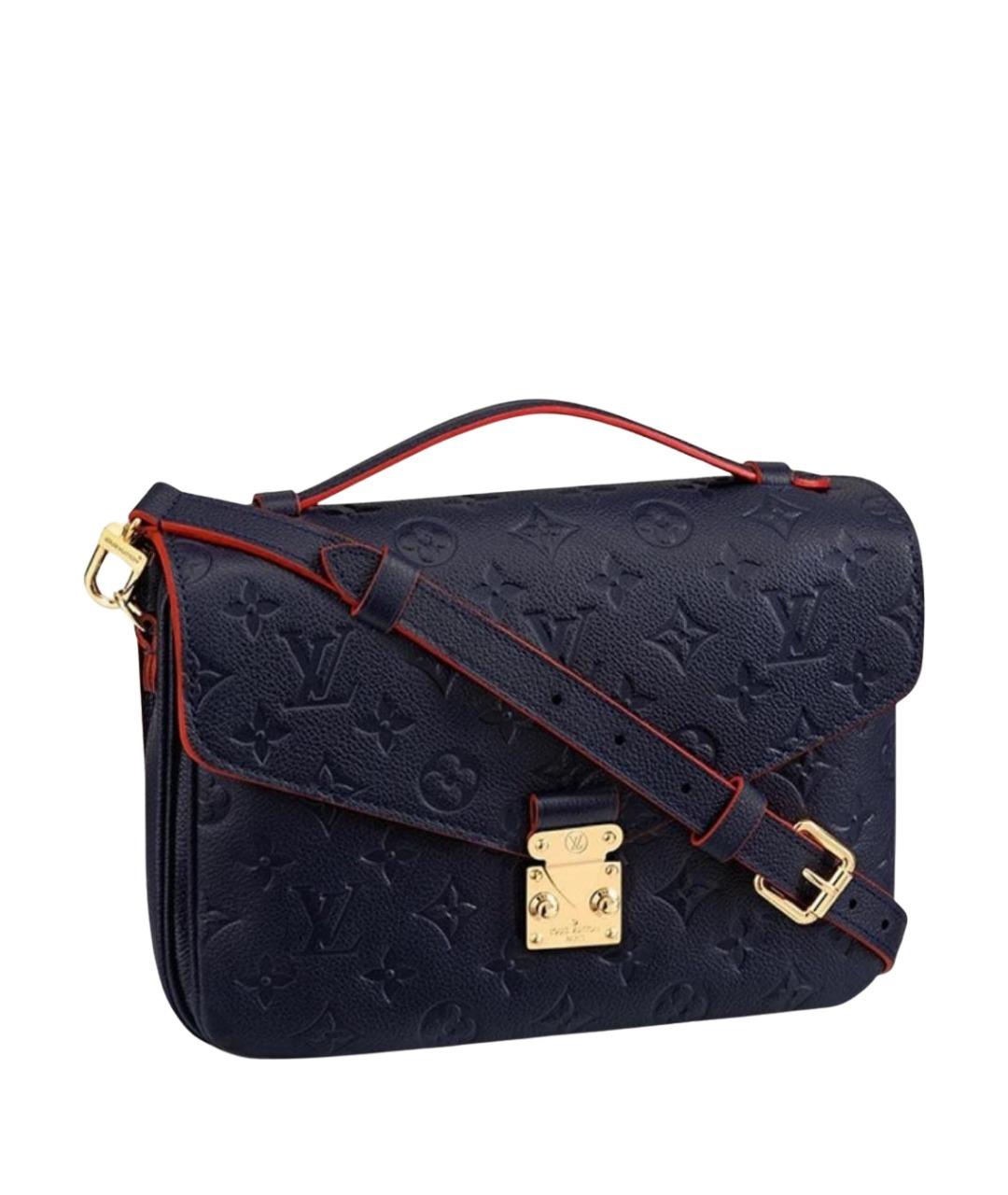 LOUIS VUITTON Темно-синяя кожаная сумка через плечо, фото 1