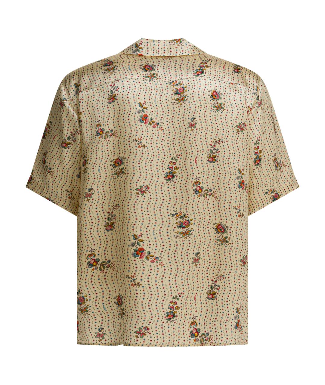 VALENTINO Желтая шелковая кэжуал рубашка, фото 2