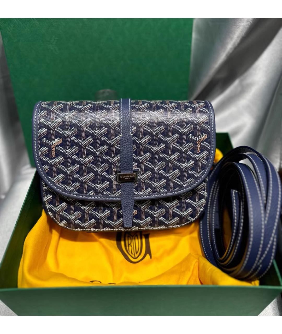 GOYARD Темно-синяя сумка через плечо, фото 5
