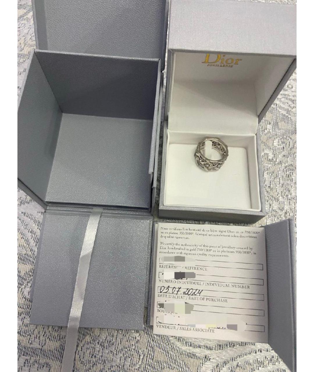 CHRISTIAN DIOR Серебряное кольцо из белого золота, фото 8