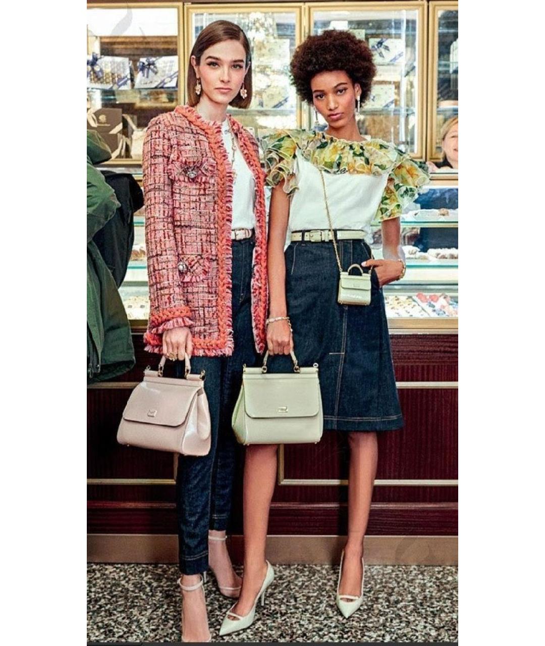 DOLCE&GABBANA Розовый твидовый жакет/пиджак, фото 8