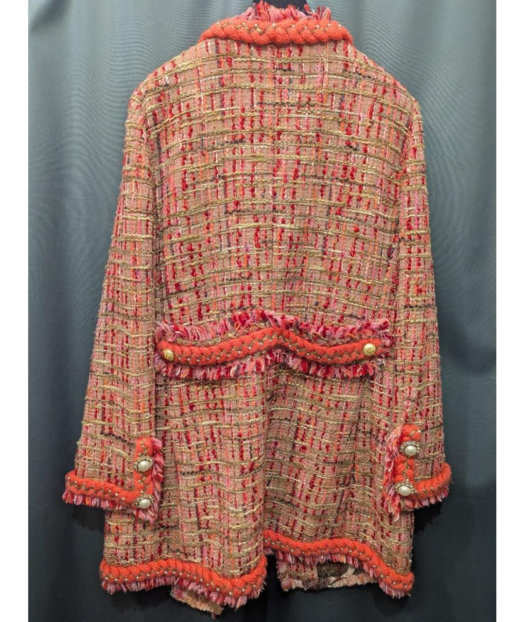 DOLCE&GABBANA Розовый твидовый жакет/пиджак, фото 2