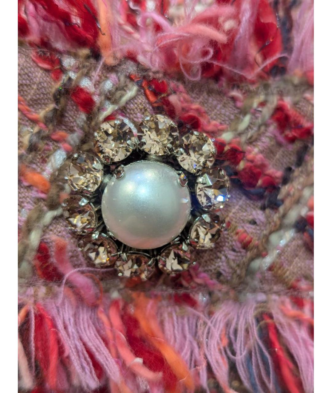 DOLCE&GABBANA Розовый твидовый жакет/пиджак, фото 5