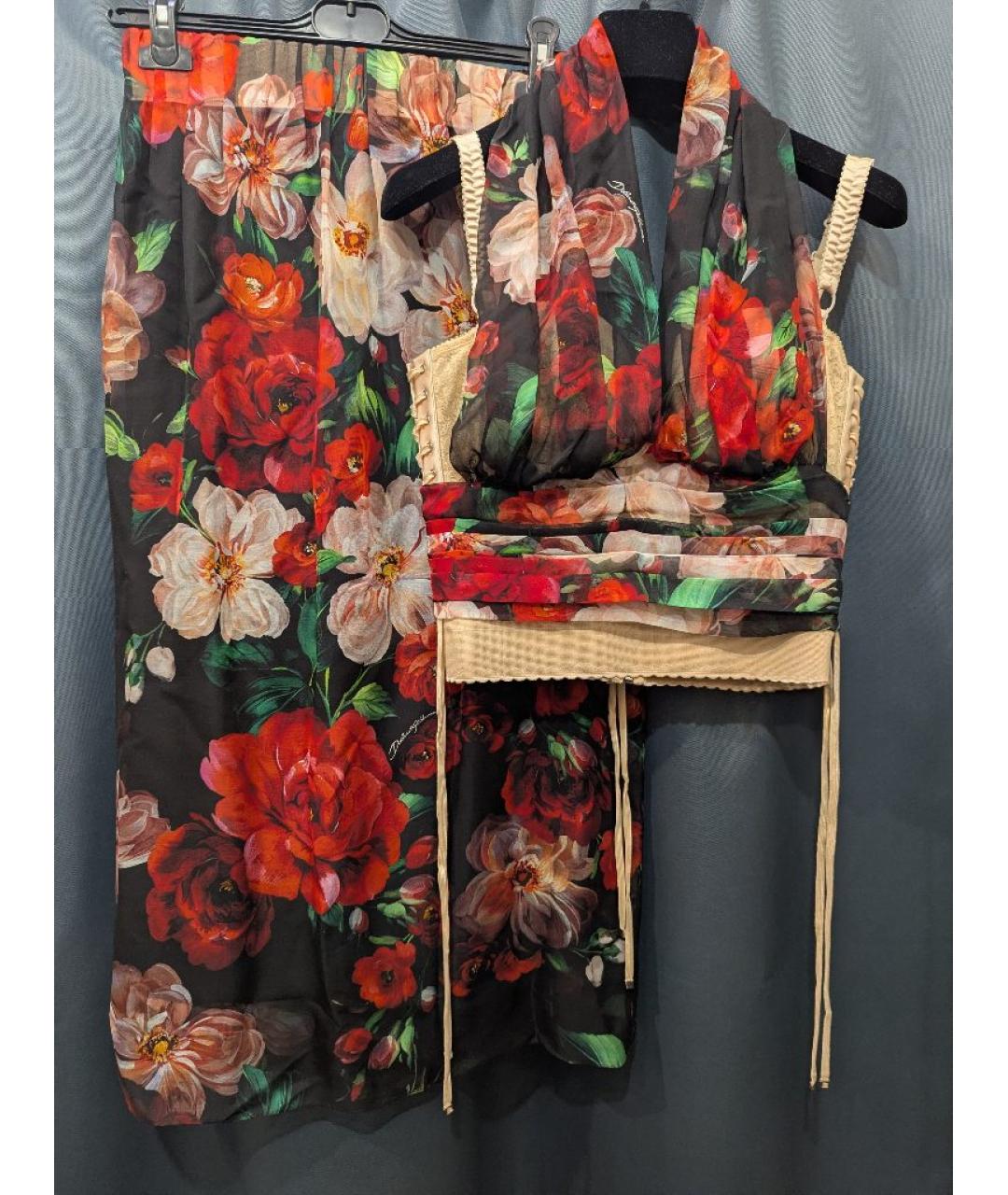 DOLCE&GABBANA Шифоновый костюм с юбками, фото 5