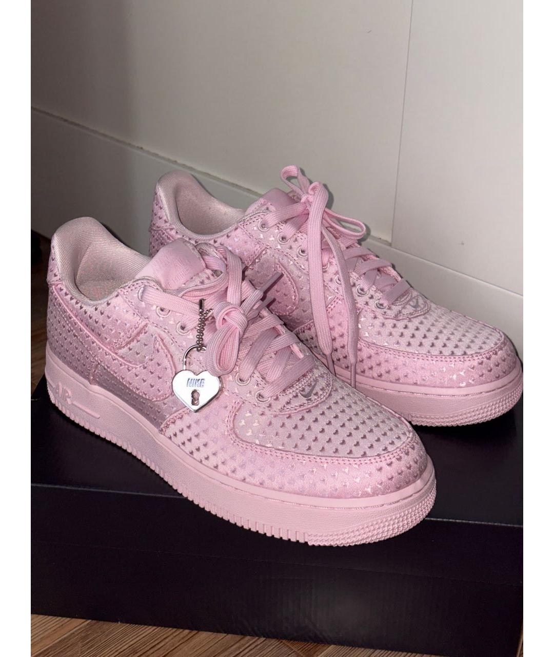 NIKE Розовые текстильные кроссовки, фото 7