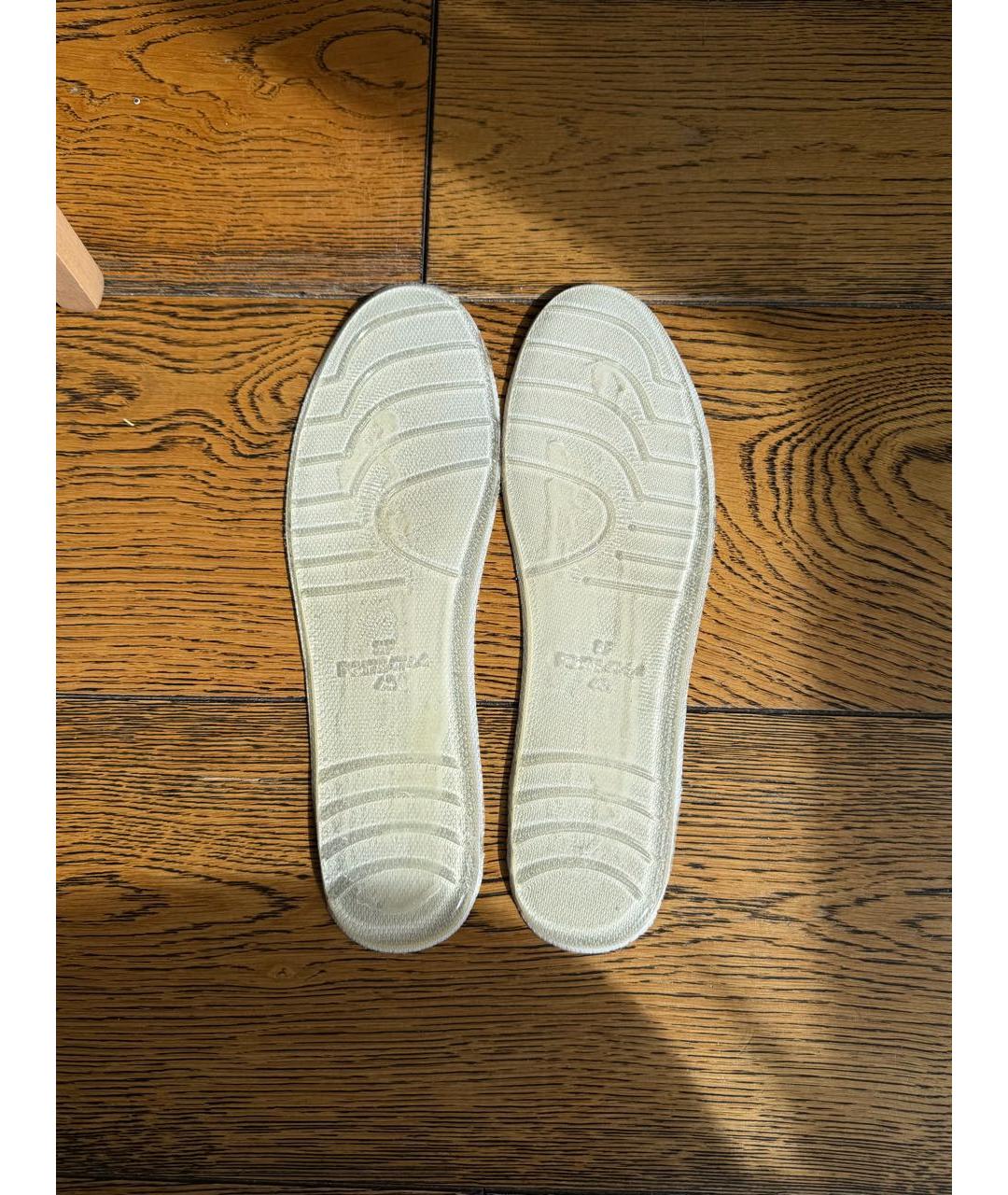 BALENCIAGA Белые кожаные низкие кроссовки / кеды, фото 5