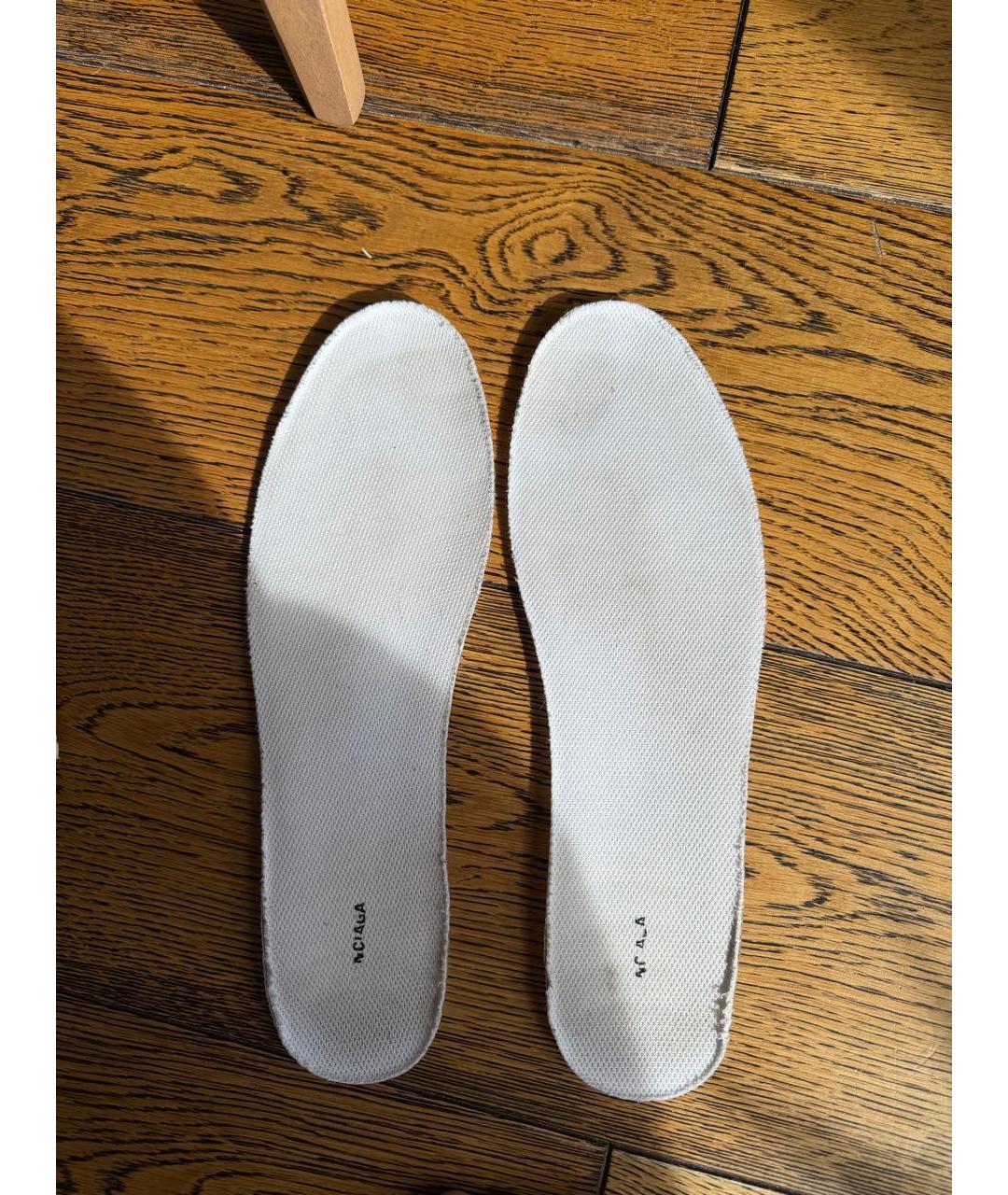 BALENCIAGA Белые кожаные низкие кроссовки / кеды, фото 6